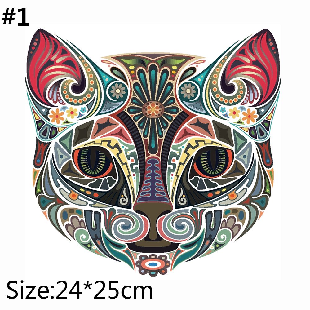 Iron On Patch - Press Clothes Dresses Cartoon Animal Patches