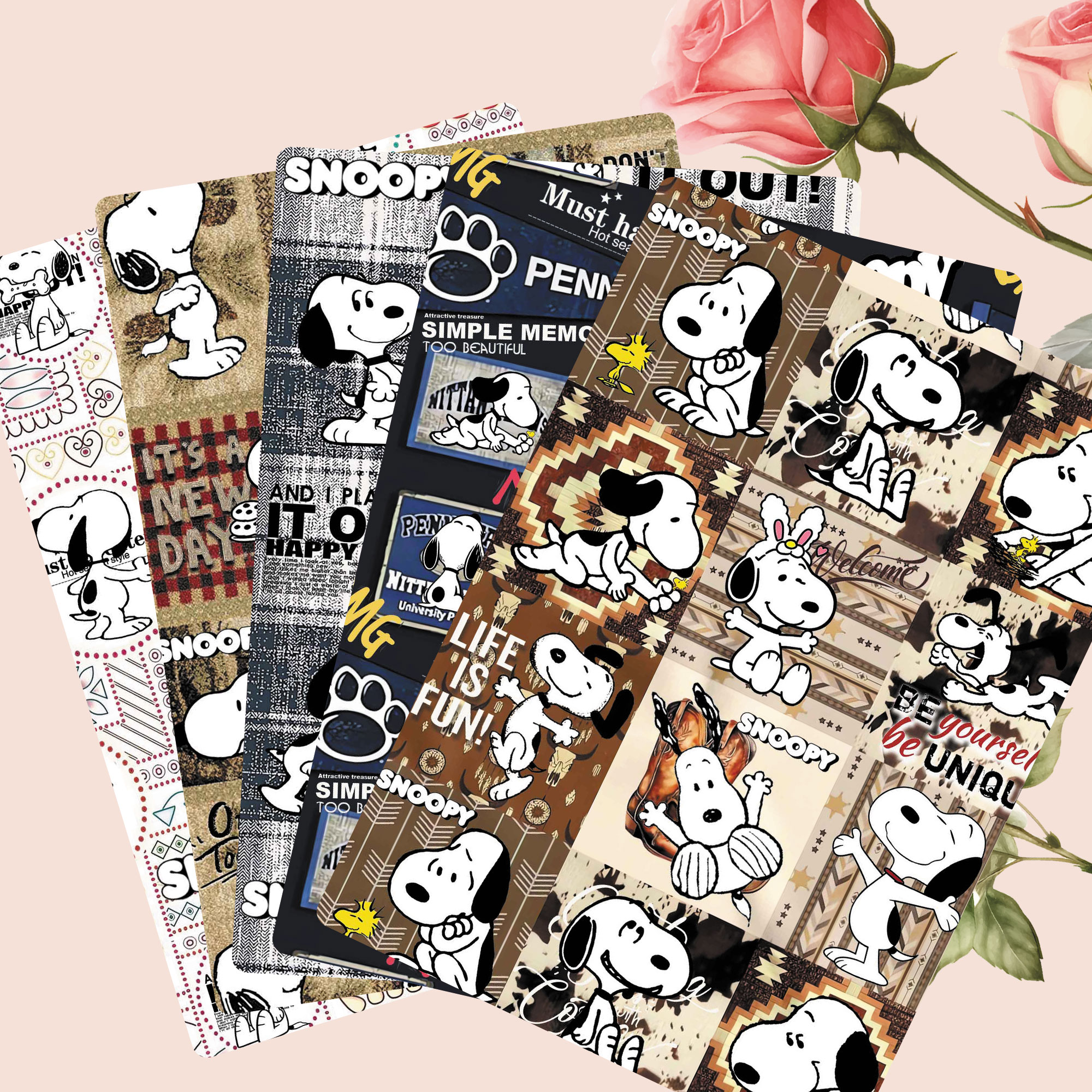 Sewing Textiles - TAKARA TOMY Snoopy fabric140x50CM Cartoon printed