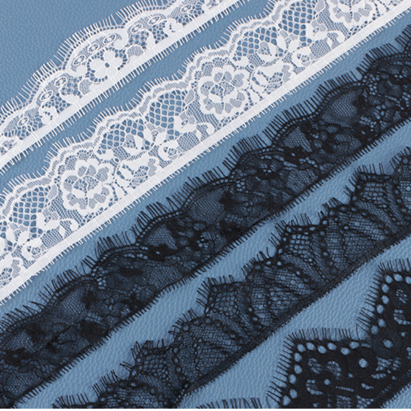 Sewing Eyelet Fabric - White Lace Big Eyelash Lace Mesh