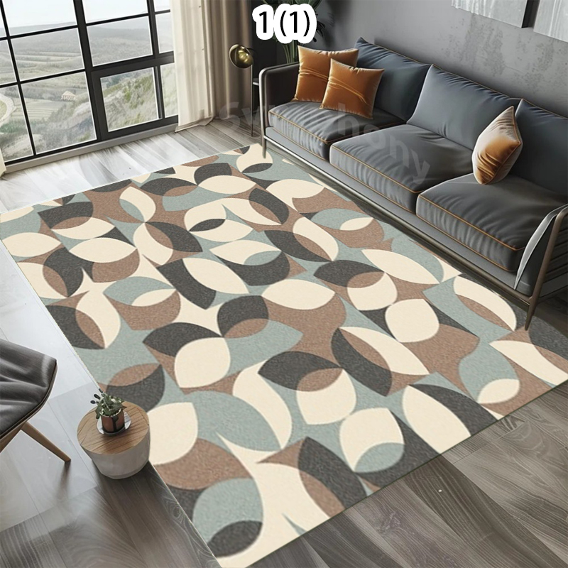 Century Textile & Sewing Supply Online Shopping - Rectangular Area Rug with Mid Century