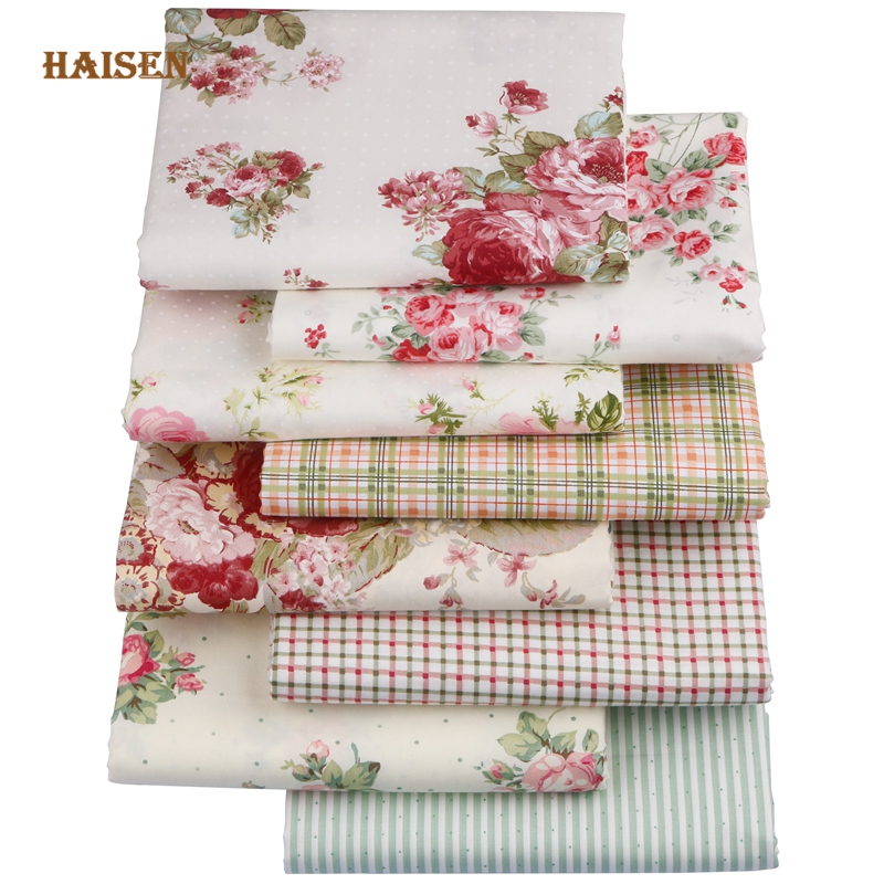 Textile Sewing Patterns - Haisen, 8 patterns Rose Flowers Printed