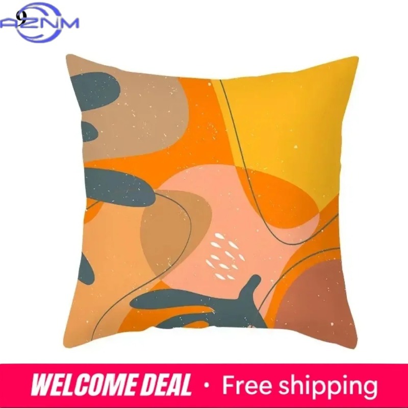 Boho Orange Abstract Cushion C - Century Textile & Sewing Supply Online Shopping incelemesi ve fiyatı