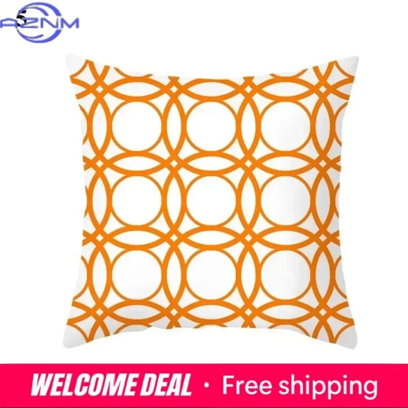 Boho Orange Abstract Cushion C - Century Textile & Sewing Supply Online Shopping incelemesi ve fiyatı
