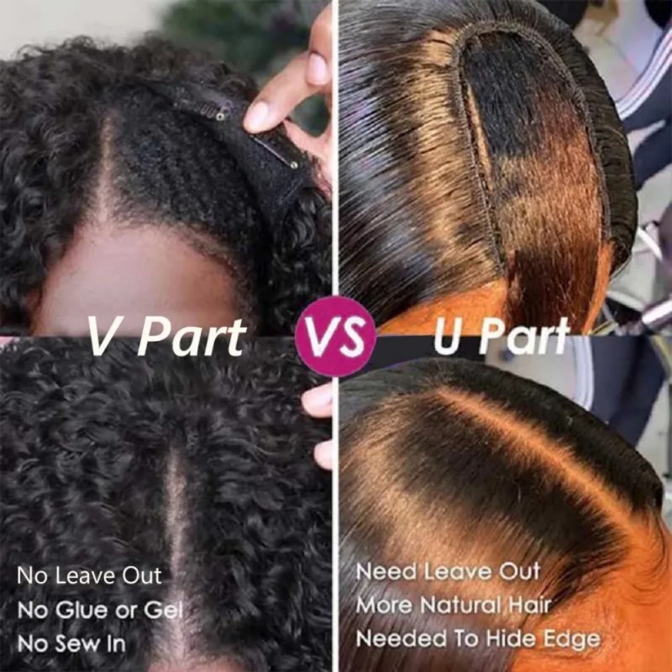 V Part Wigs Human Hair Curly B - Sewing V incelemesi ve fiyatı