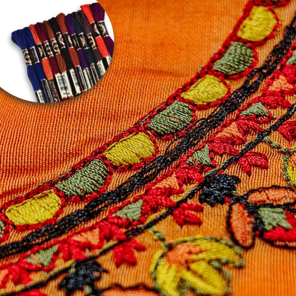 12 Skeins 6 Strands Hand Varie - Embroidery Floss Thread incelemesi ve fiyatı