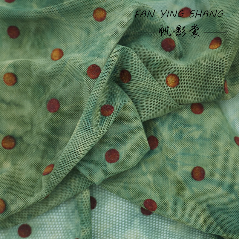 The Green Polka Dot Mesh Tie-D - Sewing Tie Dye incelemesi ve fiyatı