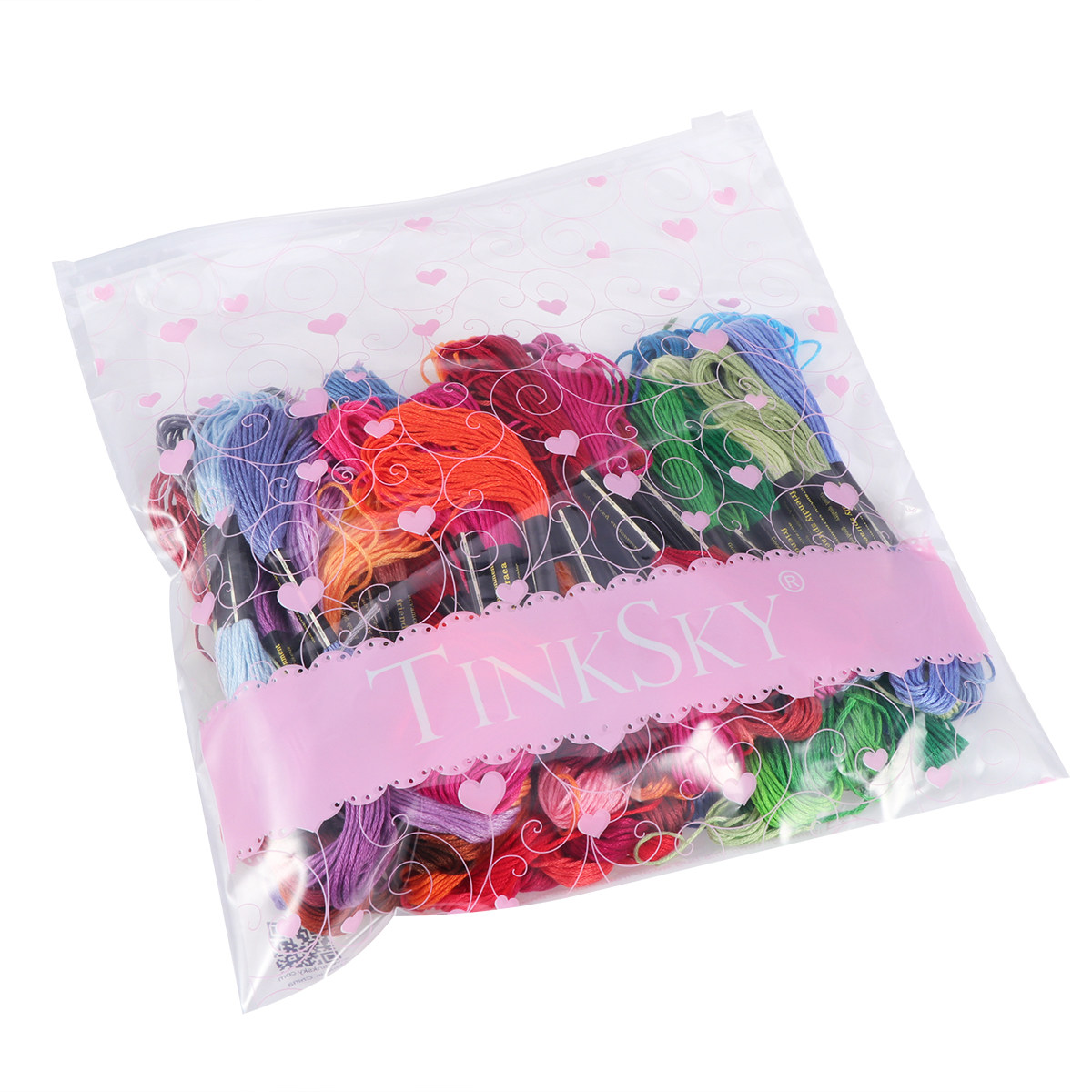 100Pcs 8M Multicolor Cross Sti - Embroidery Floss Thread incelemesi ve fiyatı