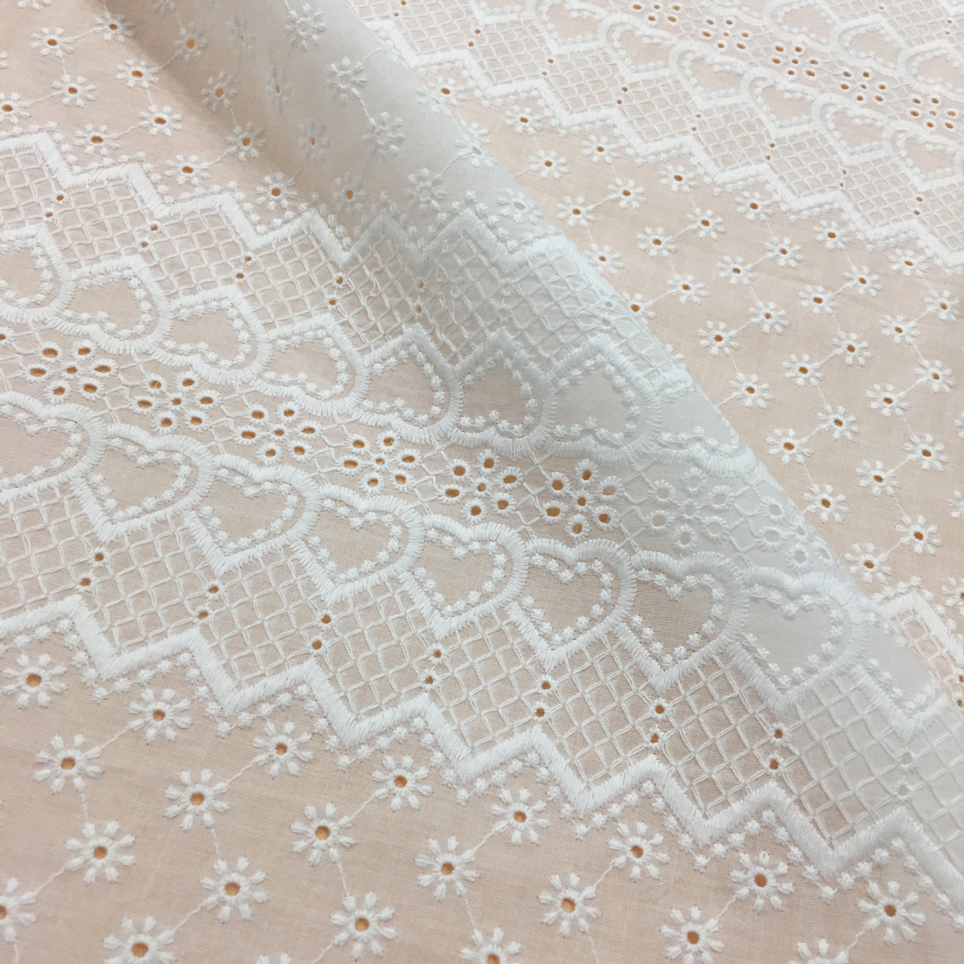 130cm Wide Thin Loving Design  - Sewing Eyelet Fabric incelemesi ve fiyatı