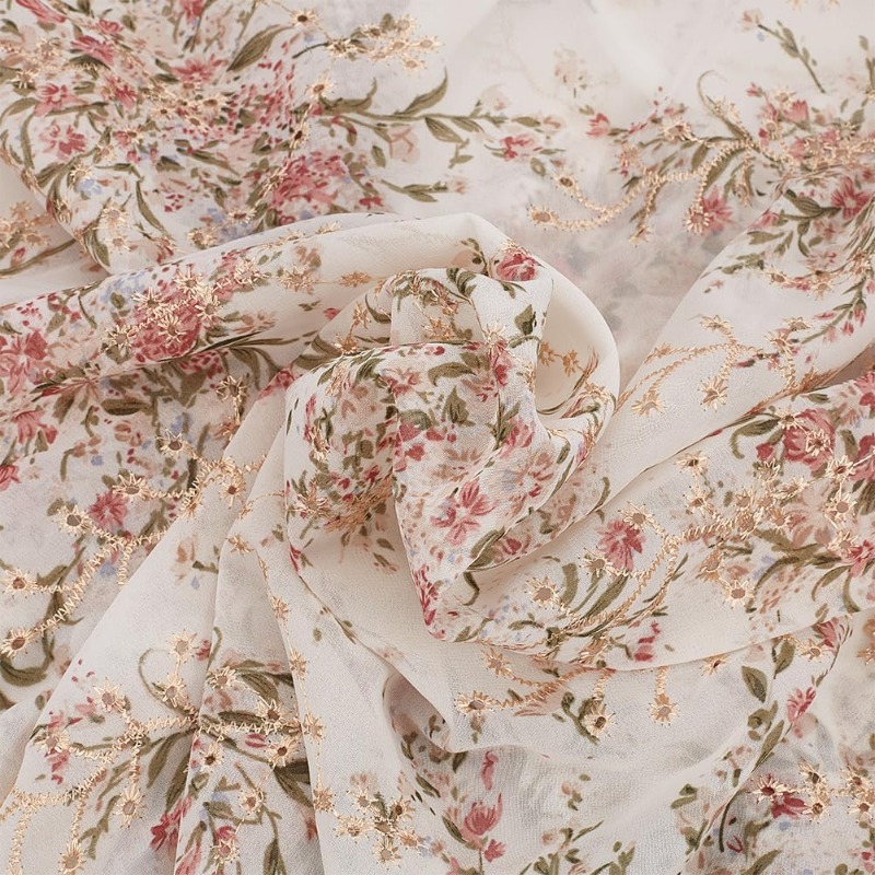 2 Yards/1.8m Embroidered Eyele - Sewing Eyelet Fabric incelemesi ve fiyatı