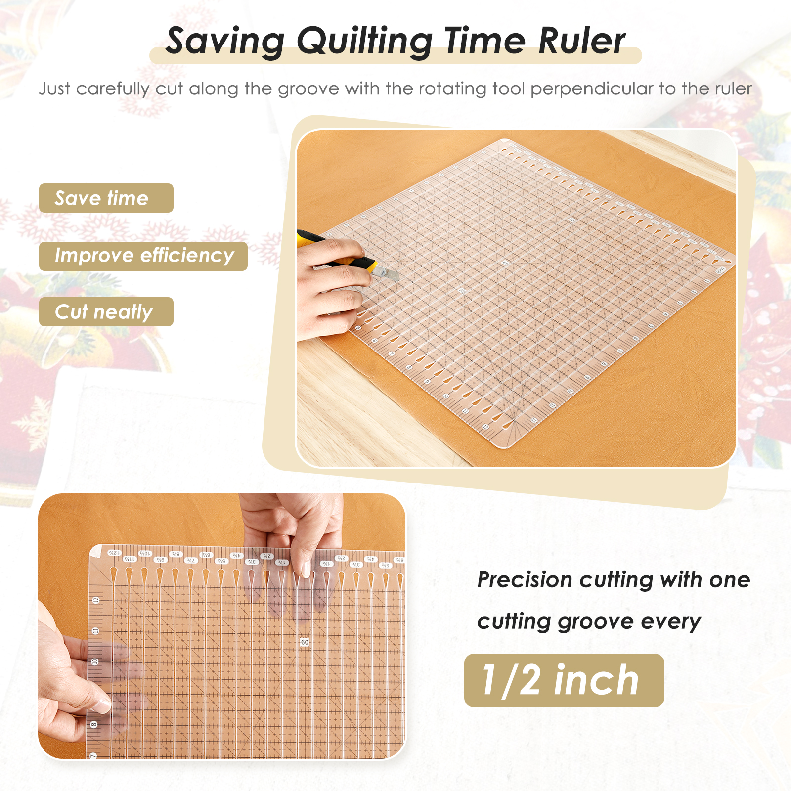Quilting Ruler 12 x 12 Inches  - Quilting Ruler Square incelemesi ve fiyatı
