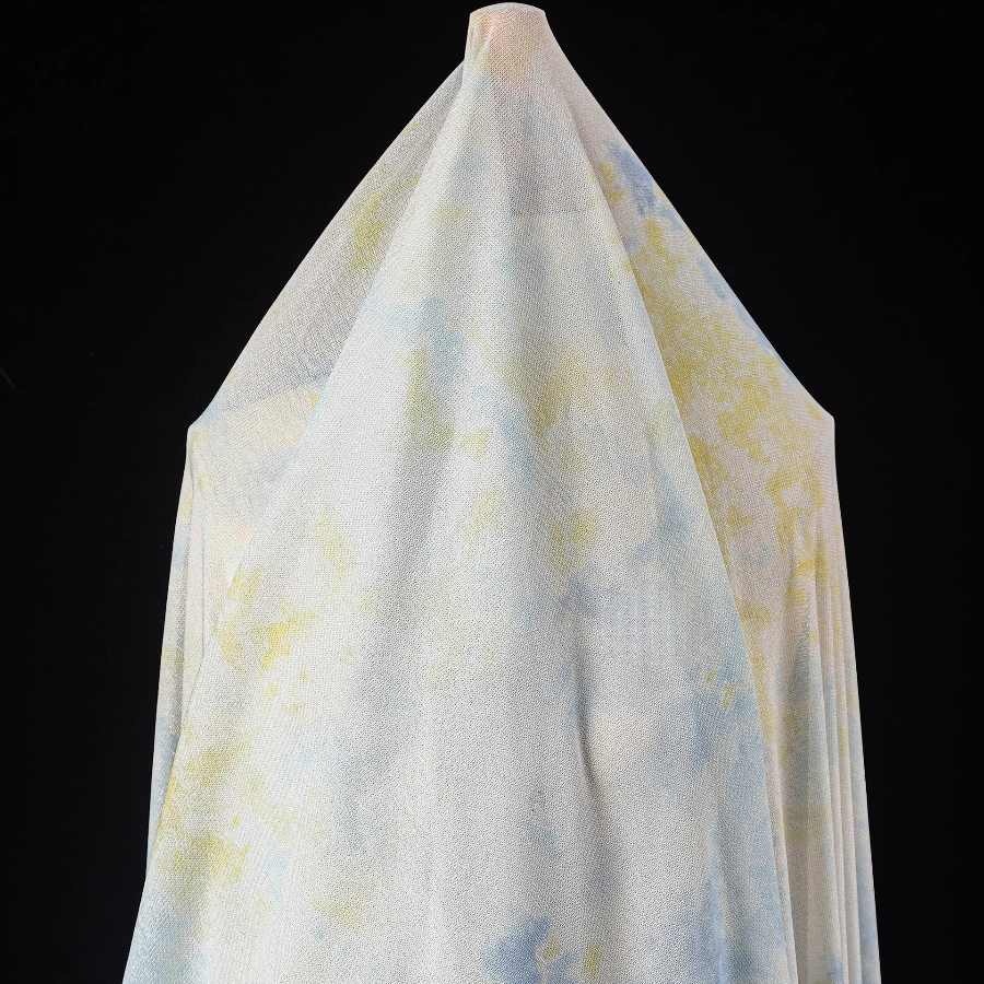 Tie Dye Knit Fabric Yellow Whi - Sewing Tie Dye incelemesi ve fiyatı