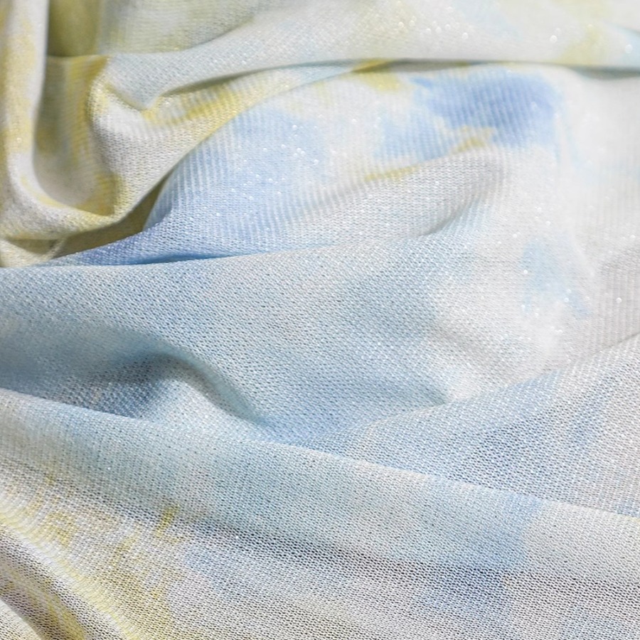 Tie Dye Knit Fabric Yellow Whi - Sewing Tie Dye incelemesi ve fiyatı