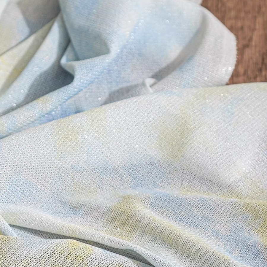 Tie Dye Knit Fabric Yellow Whi - Sewing Tie Dye incelemesi ve fiyatı