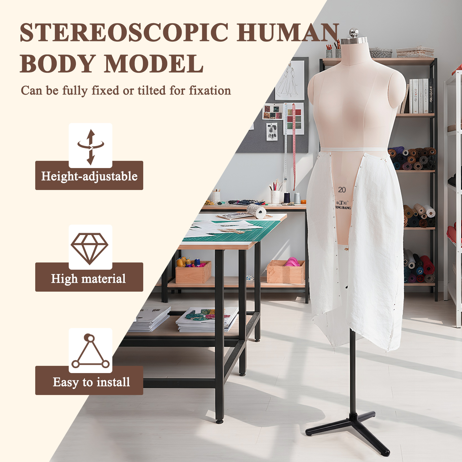 High Quality Female Half Body  - Dress Form Mannequin incelemesi ve fiyatı