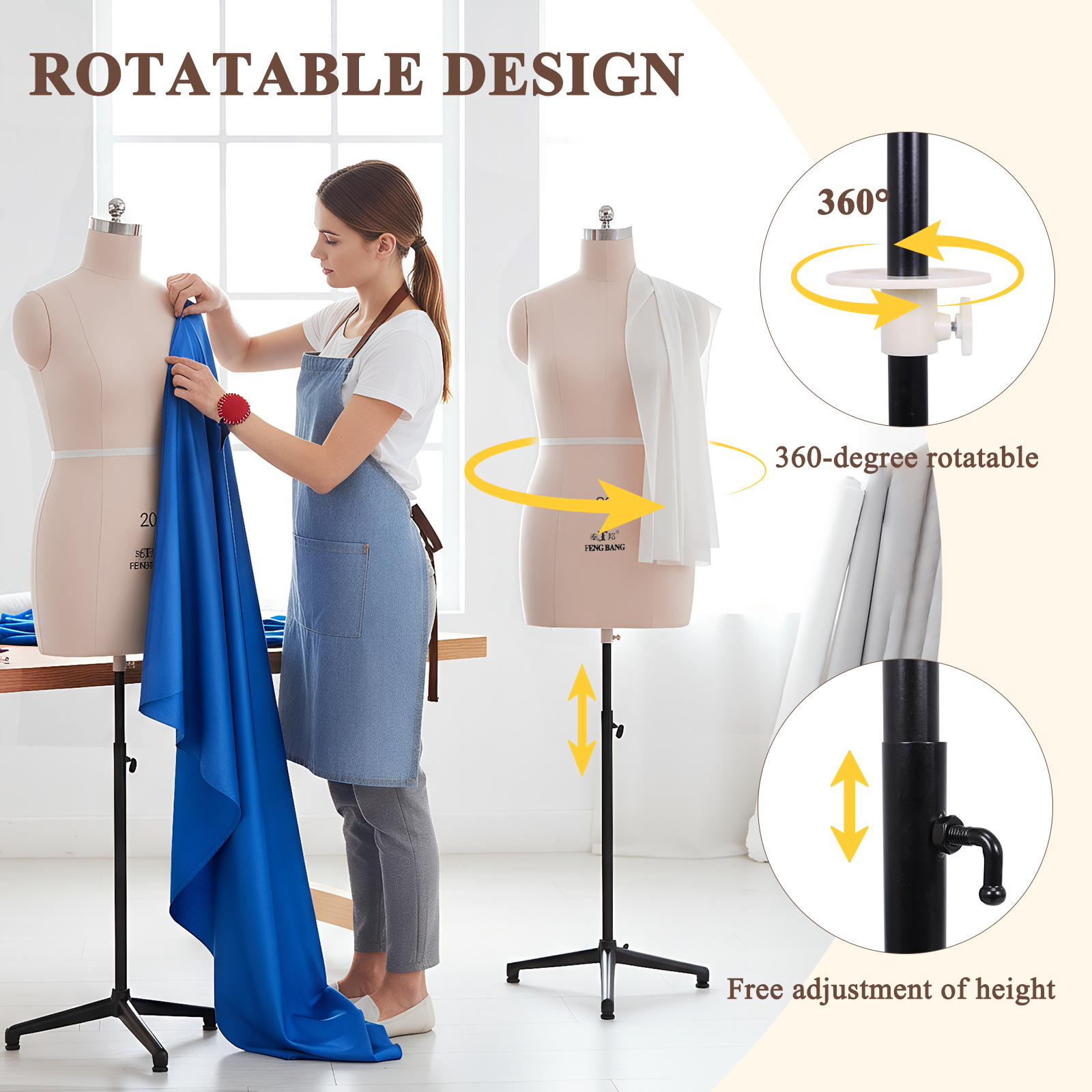 High Quality Female Half Body  - Dress Form Mannequin incelemesi ve fiyatı