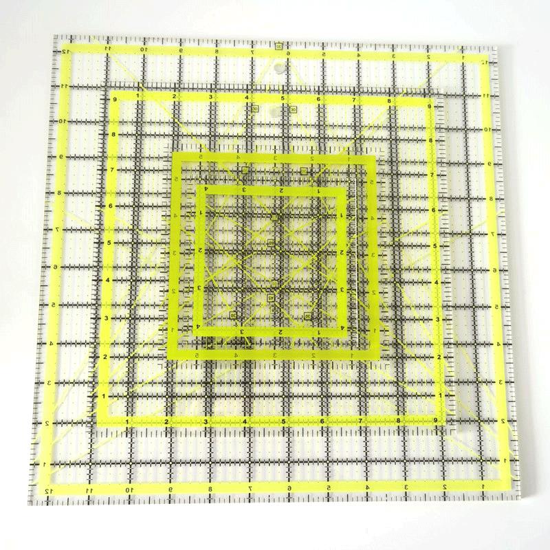 4Pcs Square Acrylic Quilting R - Quilting Ruler Square incelemesi ve fiyatı