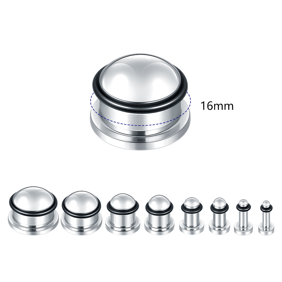 1Pair Stainless Steel Ear Tunn - Seam Gauge Metal incelemesi ve fiyatı