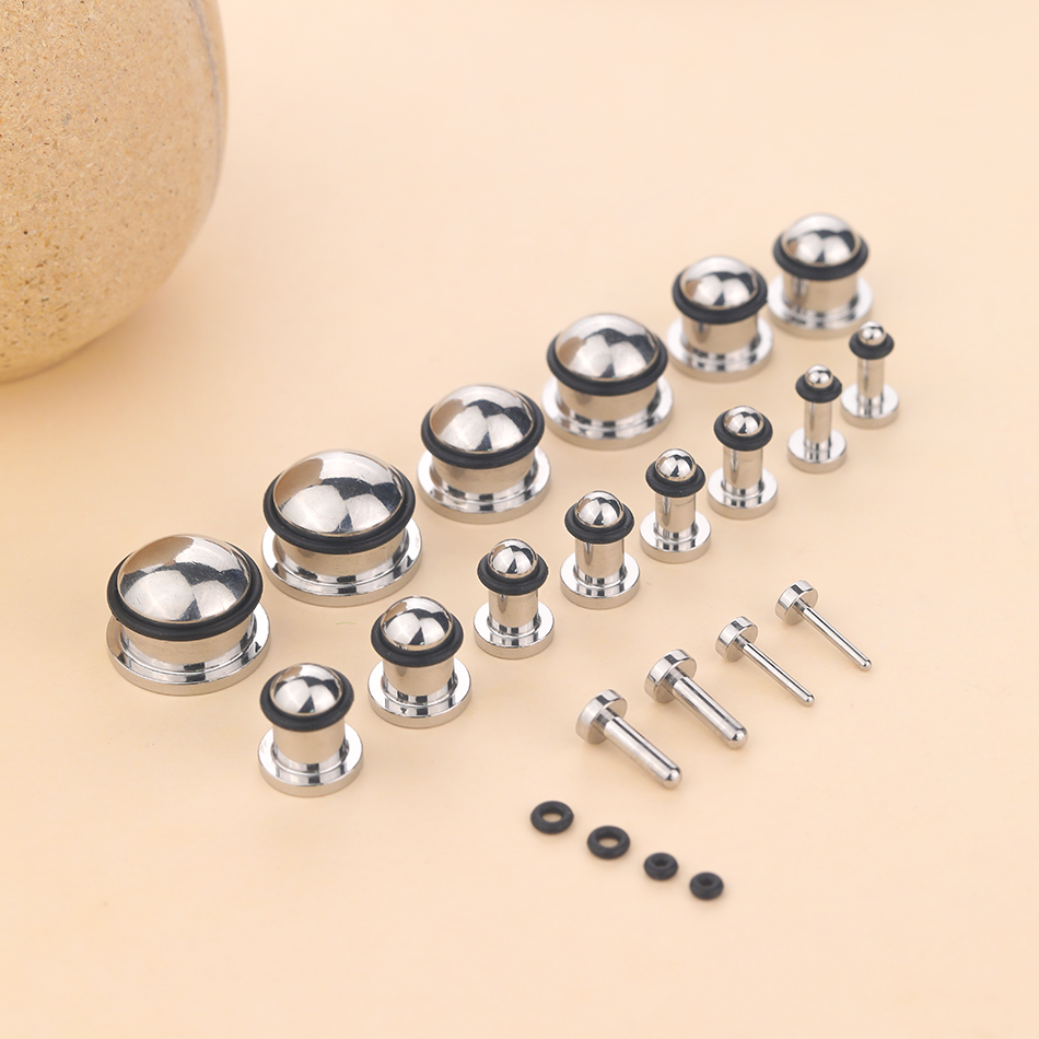 1Pair Stainless Steel Ear Tunn - Seam Gauge Metal incelemesi ve fiyatı