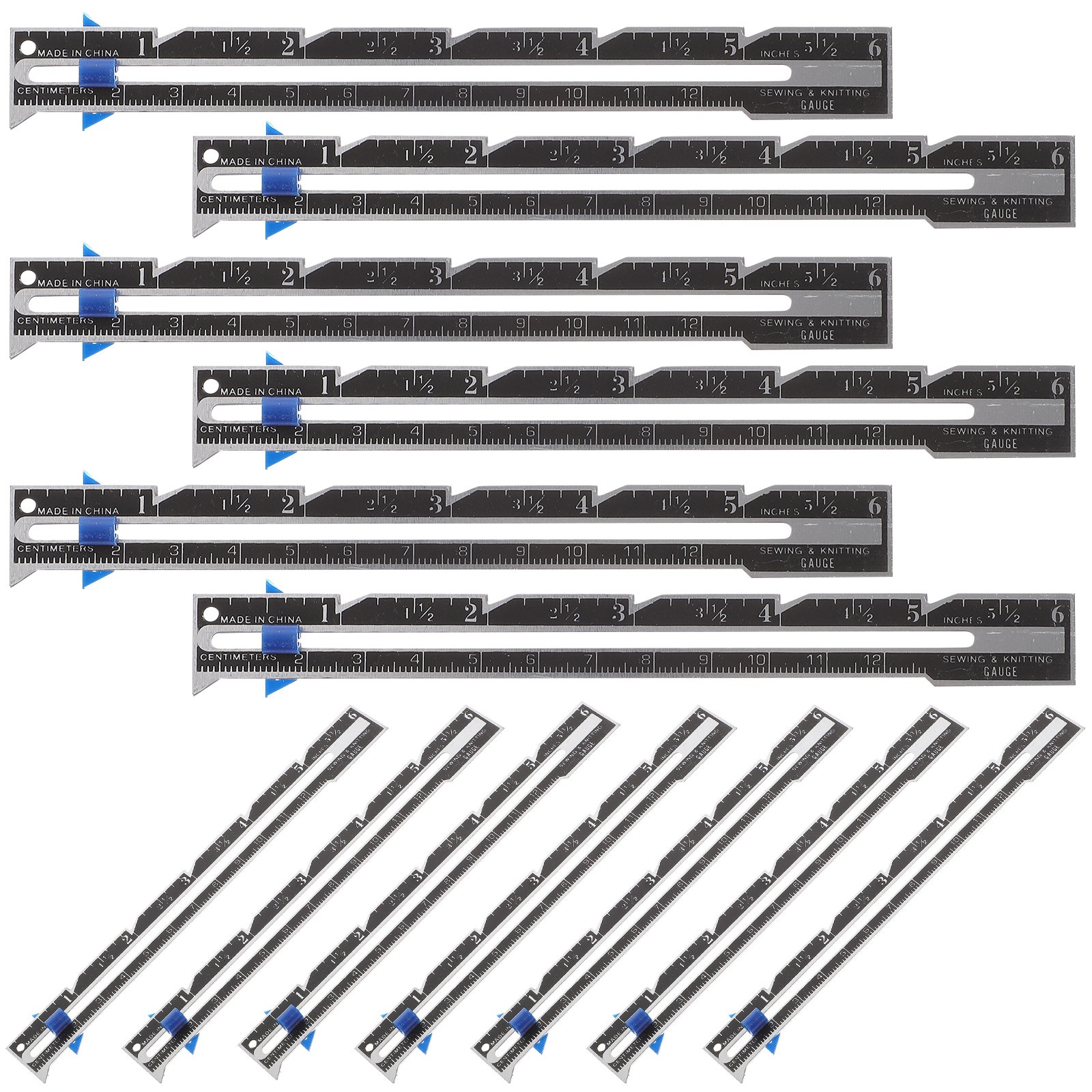 12Pcs Metal Quilting Ruler 6 I - Seam Gauge Metal incelemesi ve fiyatı