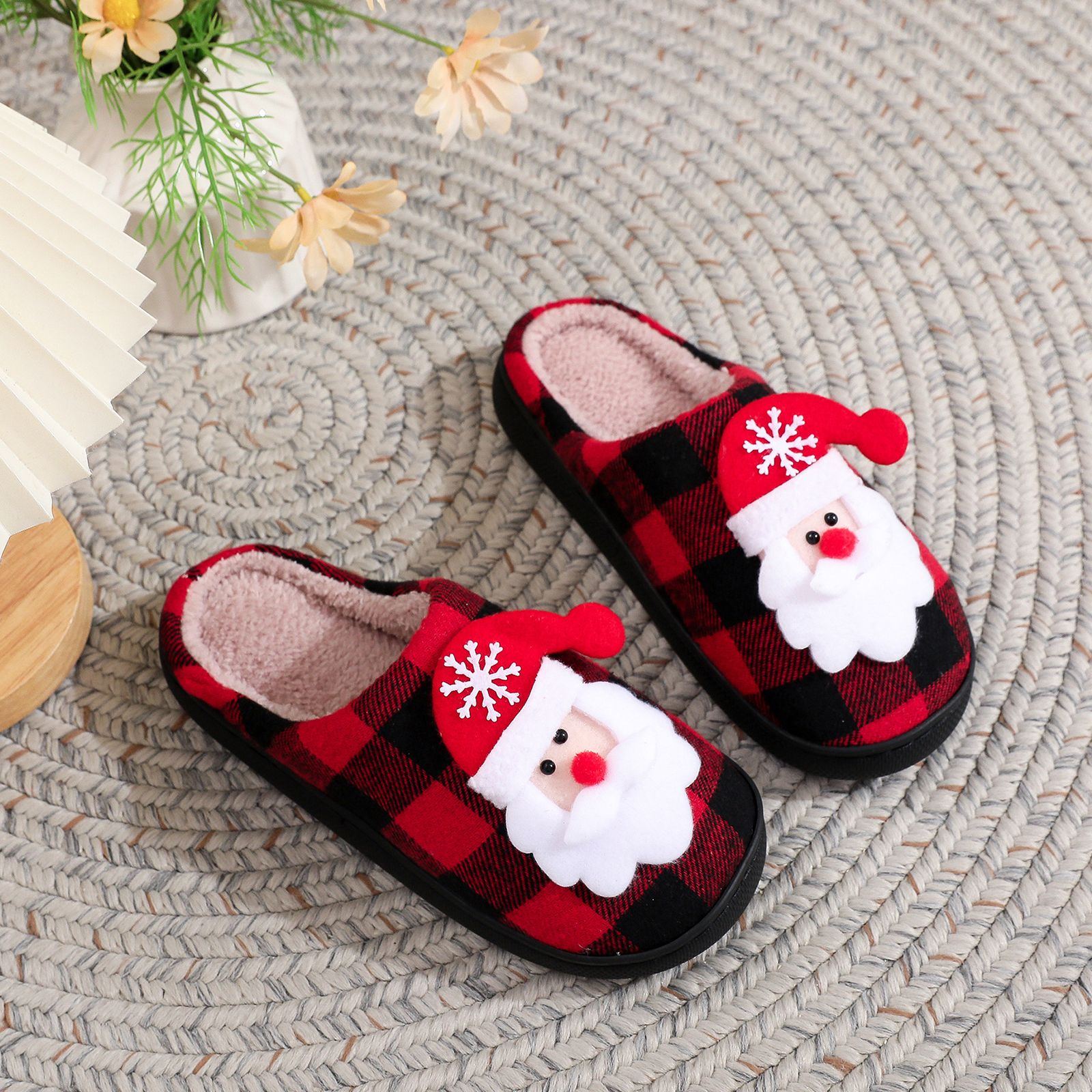 Christmas Couple Fuzzy Slipper - Sewing House incelemesi ve fiyatı