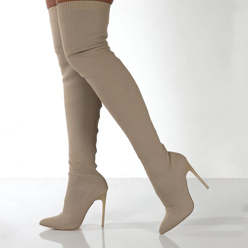 Women Autumn Over The Knee Boo - Sewing Knit incelemesi ve fiyatı