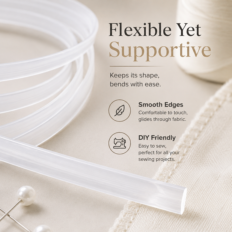 30Meters 4-12mm Clear PP Plast - Textile Sewing Support incelemesi ve fiyatı