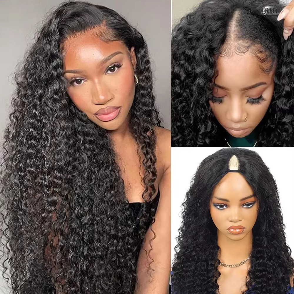 30 Inch Curly V Part Wig Human - Sewing V incelemesi ve fiyatı
