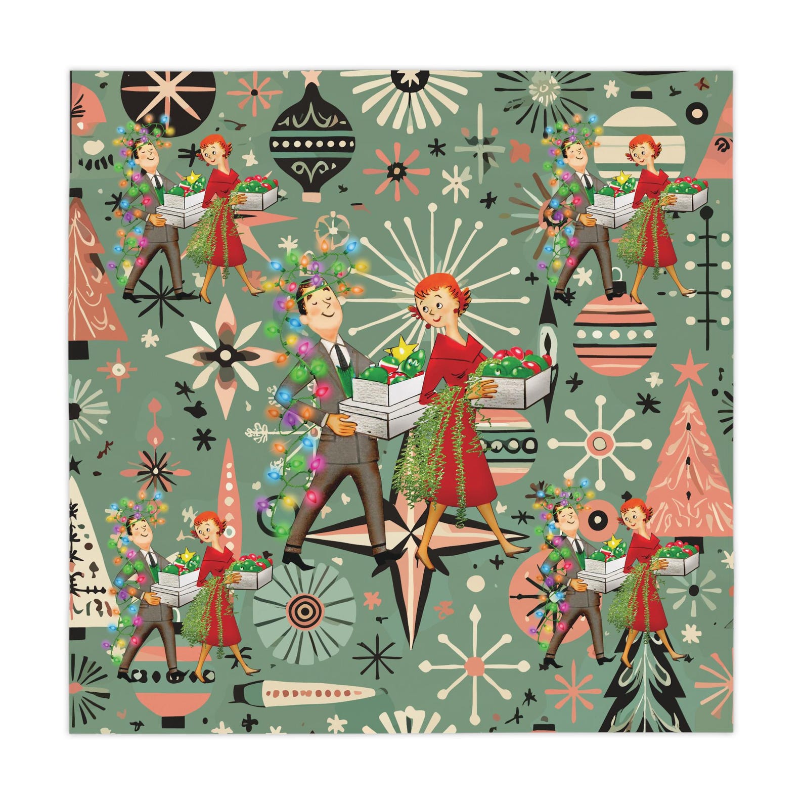 Retro 1950s Kitsch Christmas S - Century Textile & Sewing Supply Online Shopping incelemesi ve fiyatı