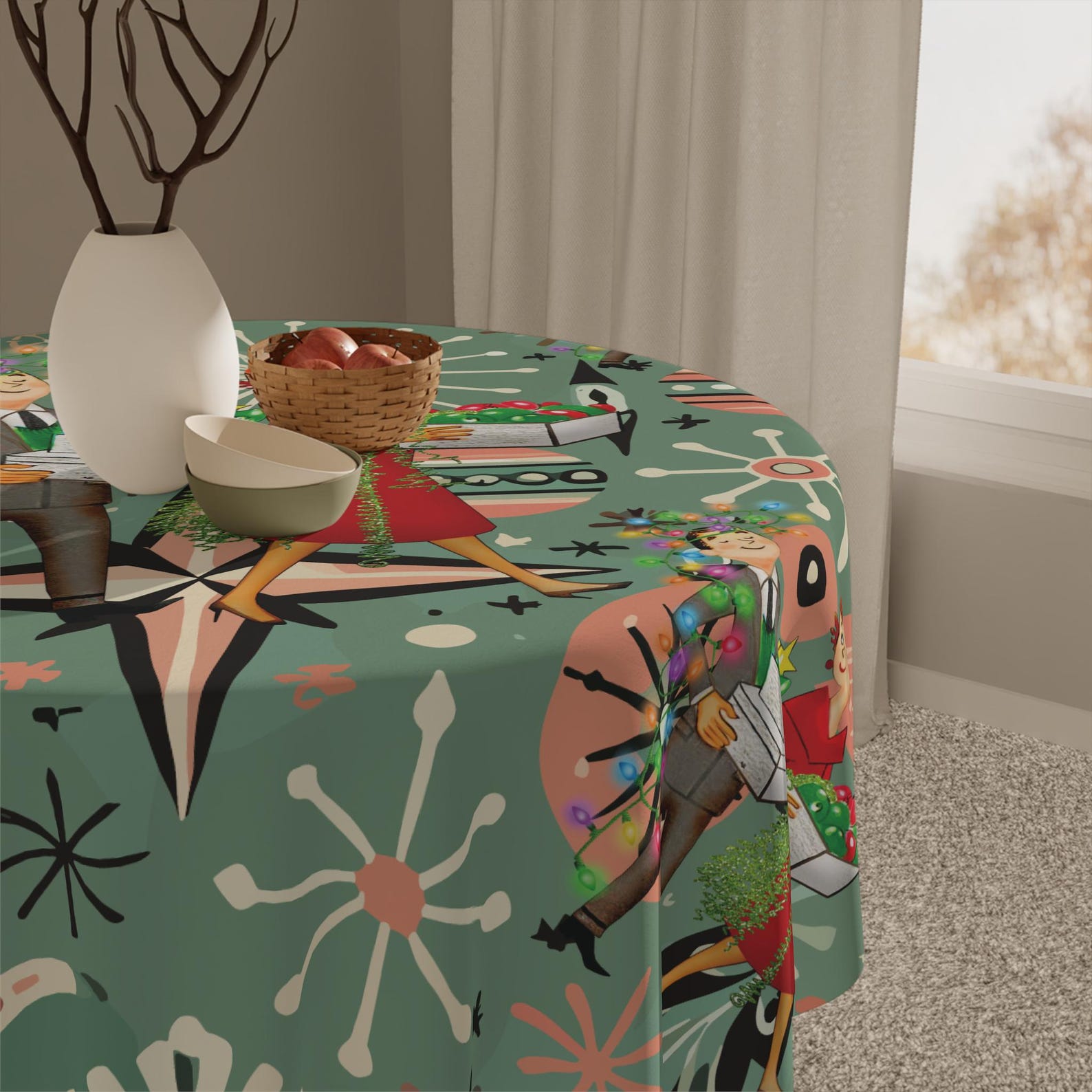 Retro 1950s Kitsch Christmas S - Century Textile & Sewing Supply Online Shopping incelemesi ve fiyatı