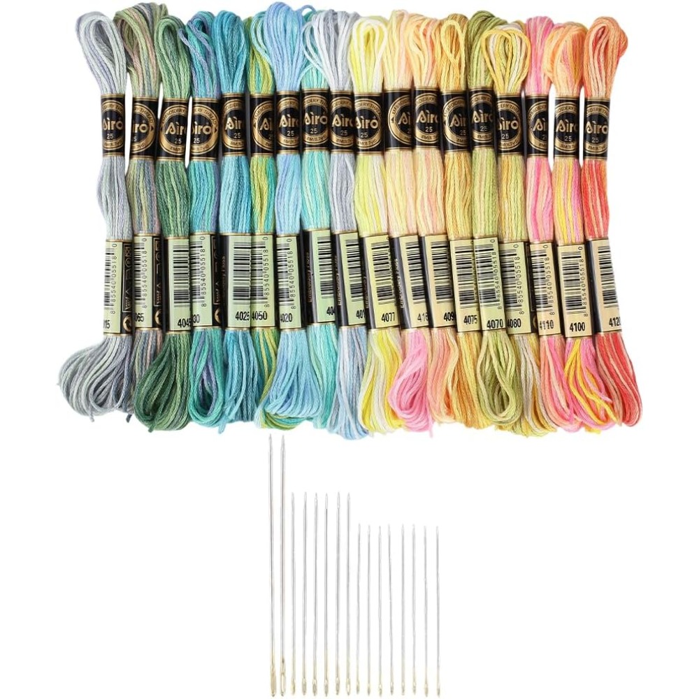 18 Skeins 6-Ply Polyester Embr - Embroidery Floss Thread incelemesi ve fiyatı