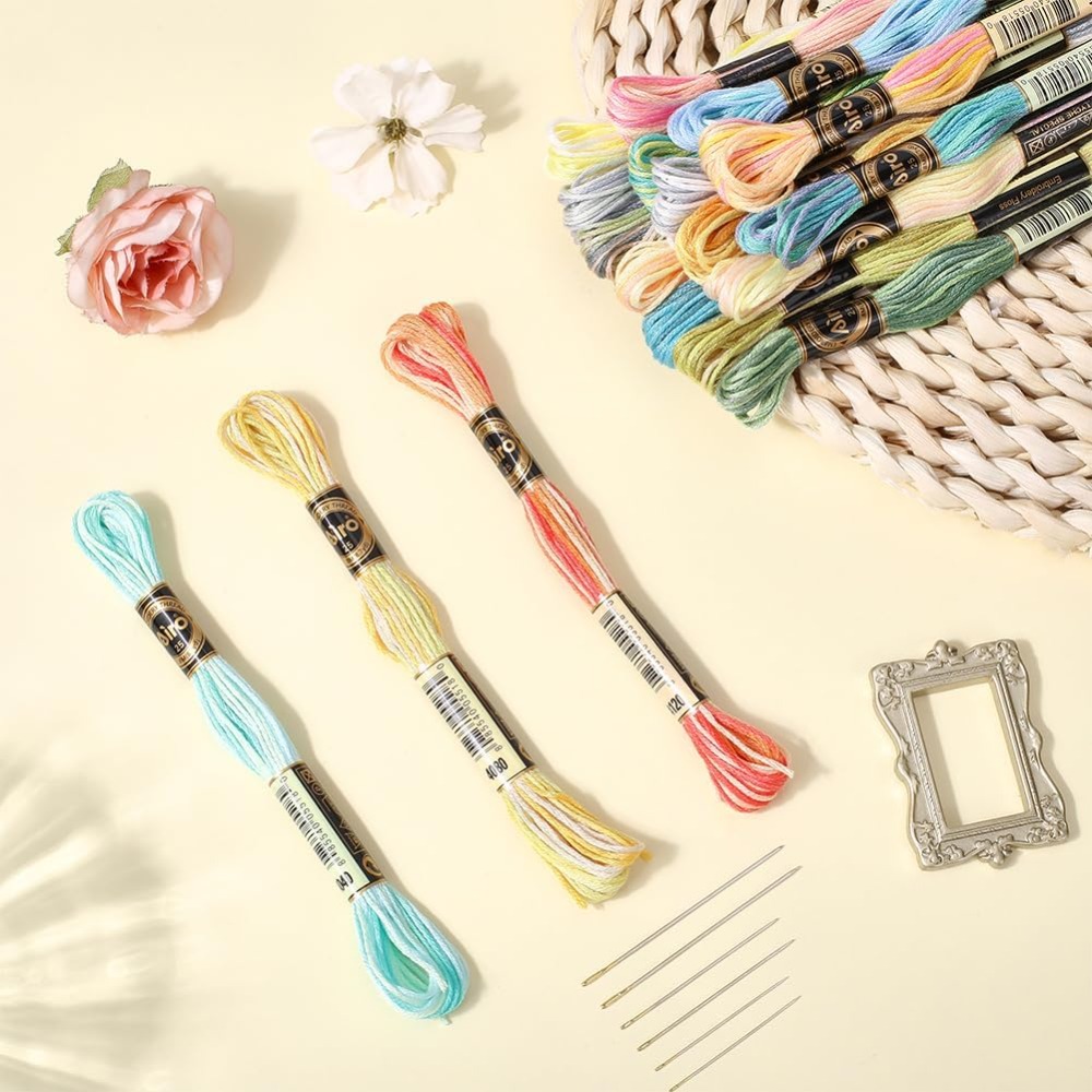 18 Skeins 6-Ply Polyester Embr - Embroidery Floss Thread incelemesi ve fiyatı