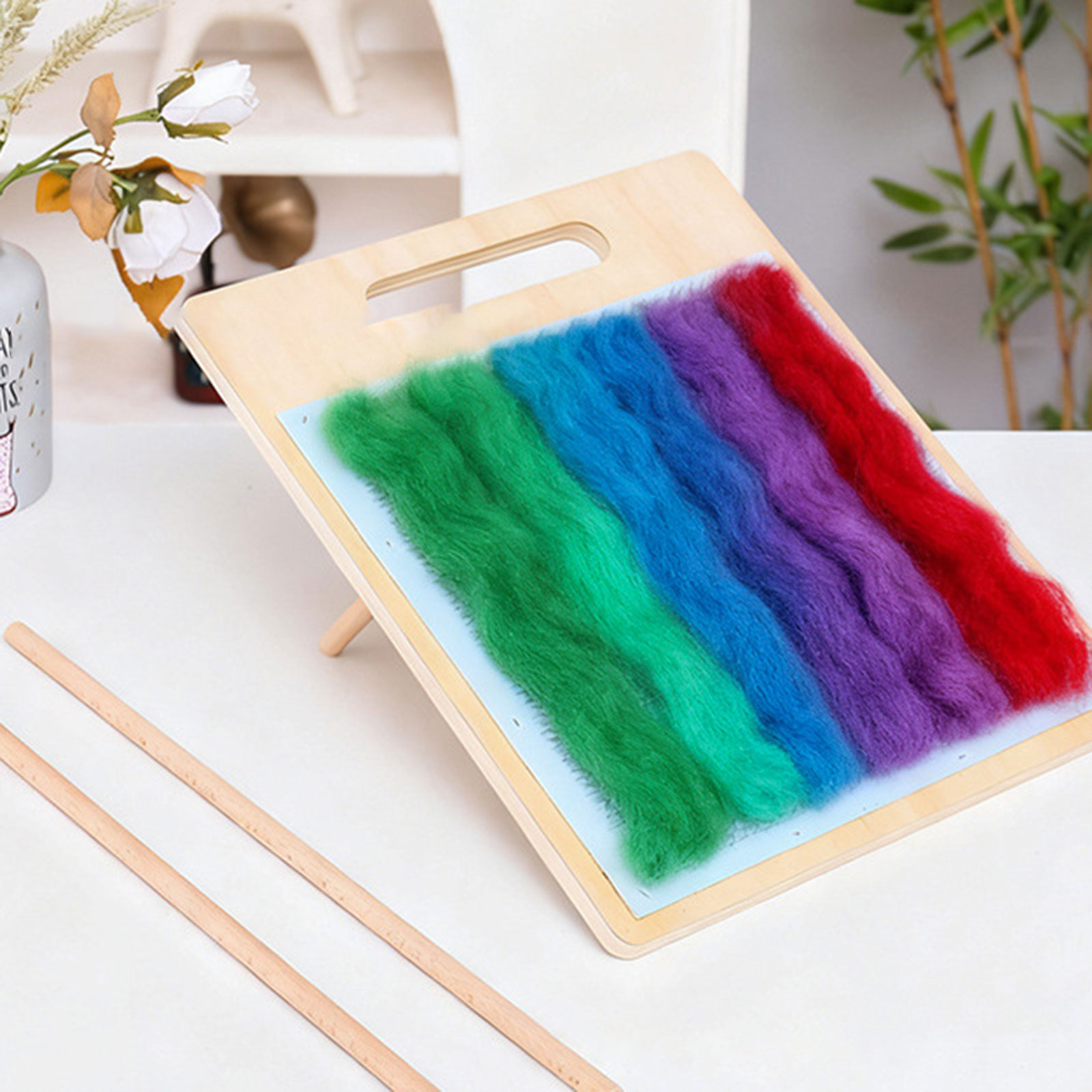 Wool Blending Board Wooden Woo - Textile Sewing Support incelemesi ve fiyatı