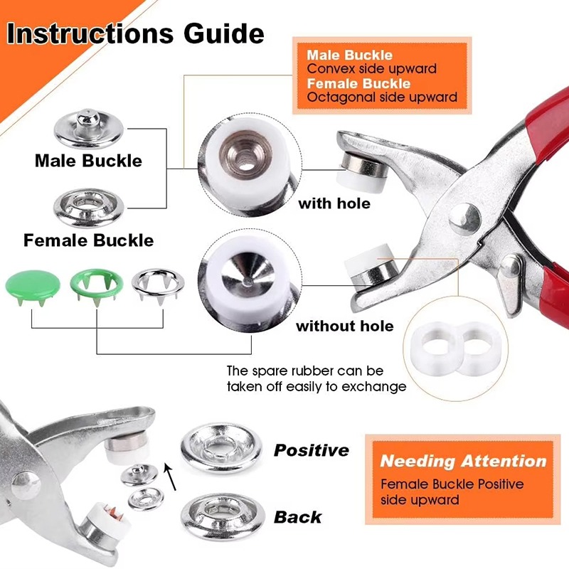 Prong Rings 10mm Metal Buckle  - Snap Button Plier incelemesi ve fiyatı