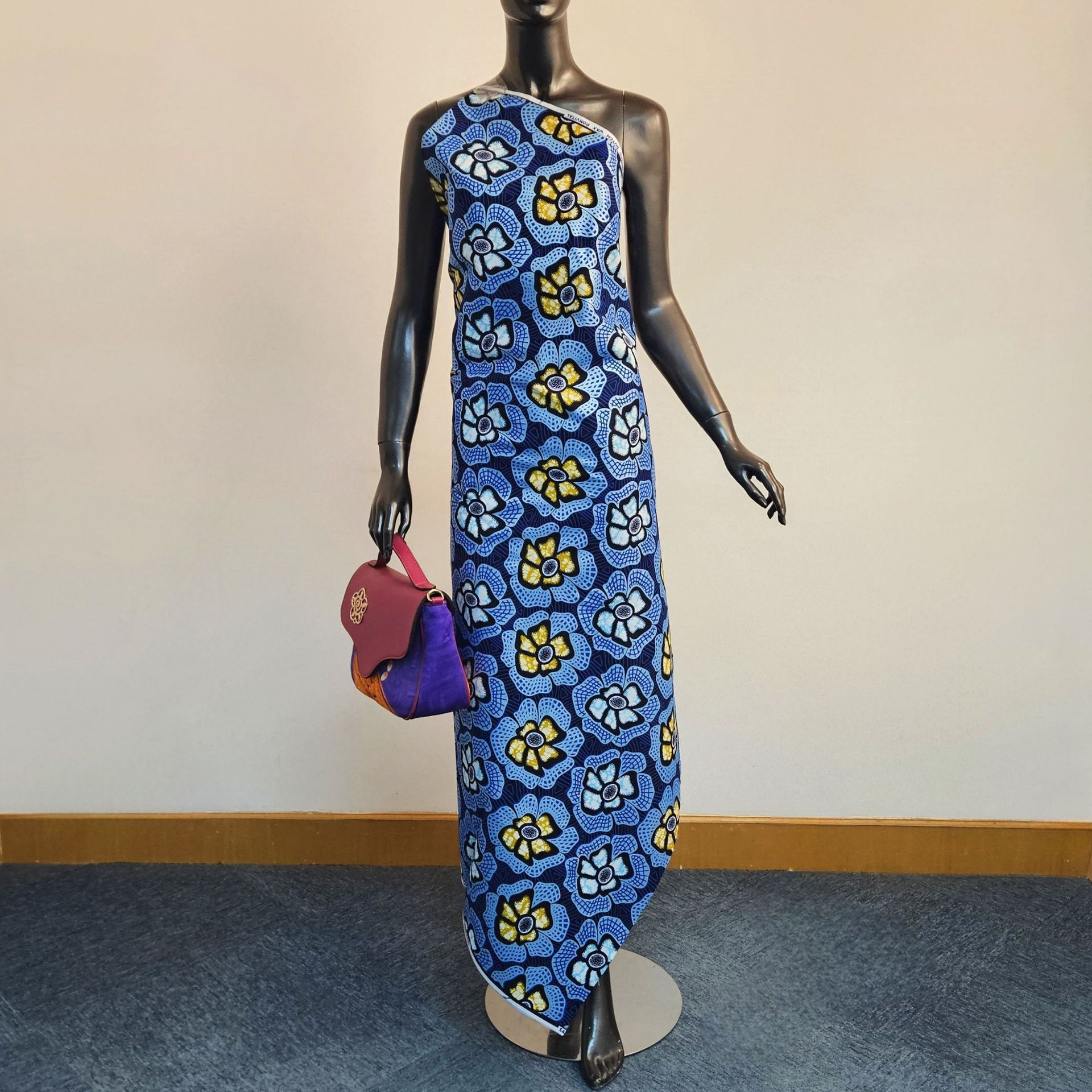 6Yards Long Blue Cotton Africa - Sewing Batik incelemesi ve fiyatı