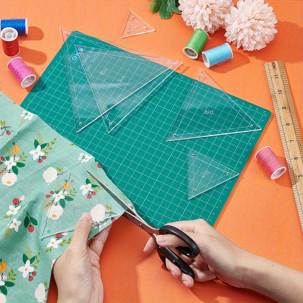 6pcs Acrylic Patchwork Triangl - Quilting Ruler Square incelemesi ve fiyatı