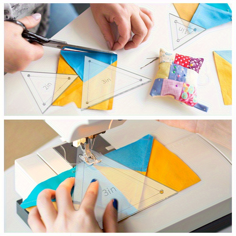 6pcs Acrylic Patchwork Triangl - Quilting Ruler Square incelemesi ve fiyatı
