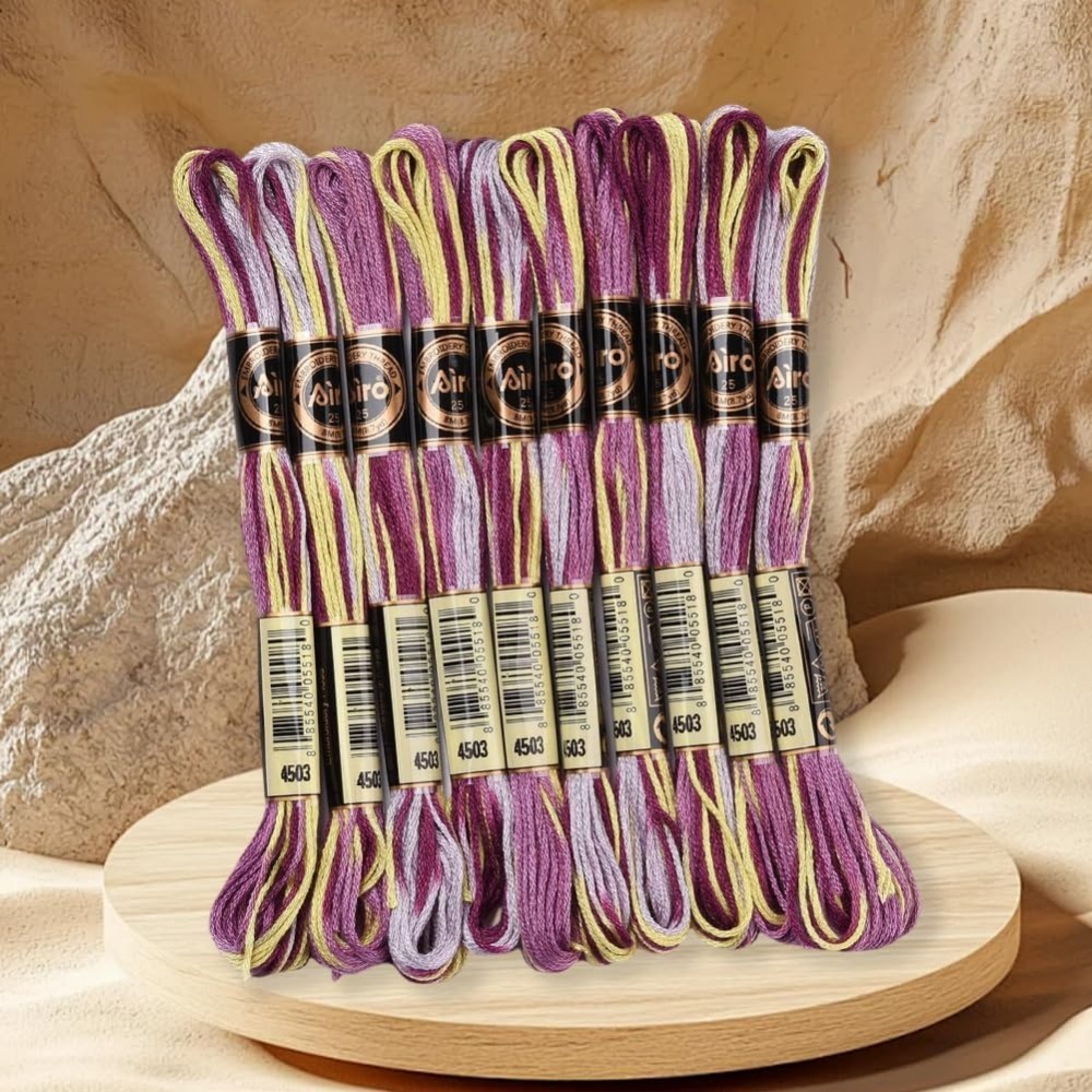 6 Strands Purple Variegated Em - Embroidery Floss Thread incelemesi ve fiyatı