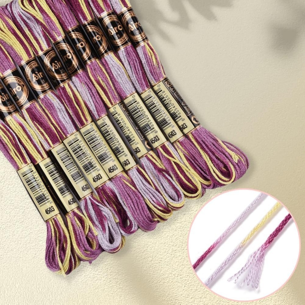 6 Strands Purple Variegated Em - Embroidery Floss Thread incelemesi ve fiyatı