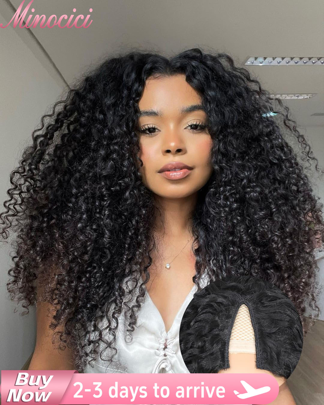 Curly V Part Wig Human Hair No - Sewing V incelemesi ve fiyatı