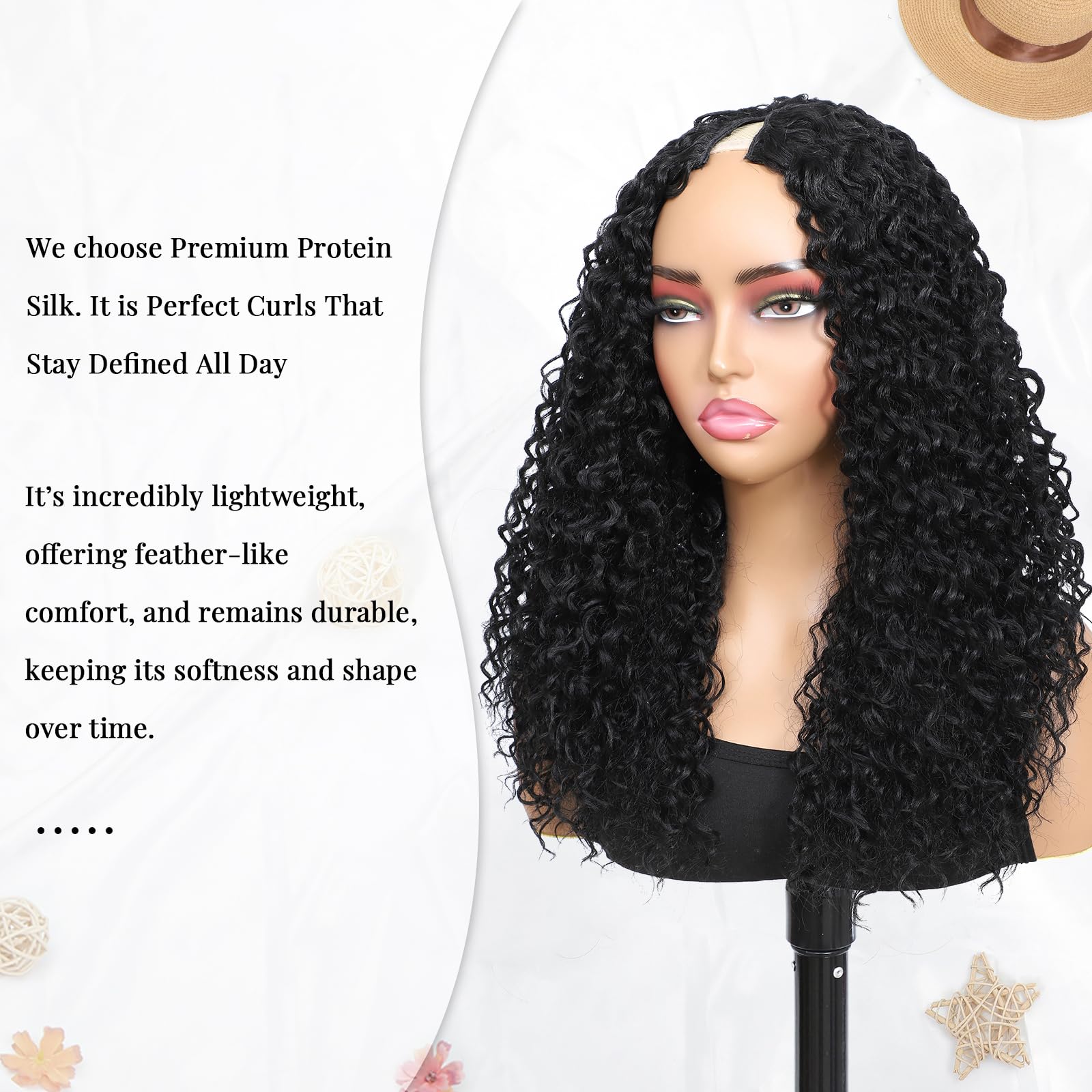Curly V Part Wig Human Hair No - Sewing V incelemesi ve fiyatı
