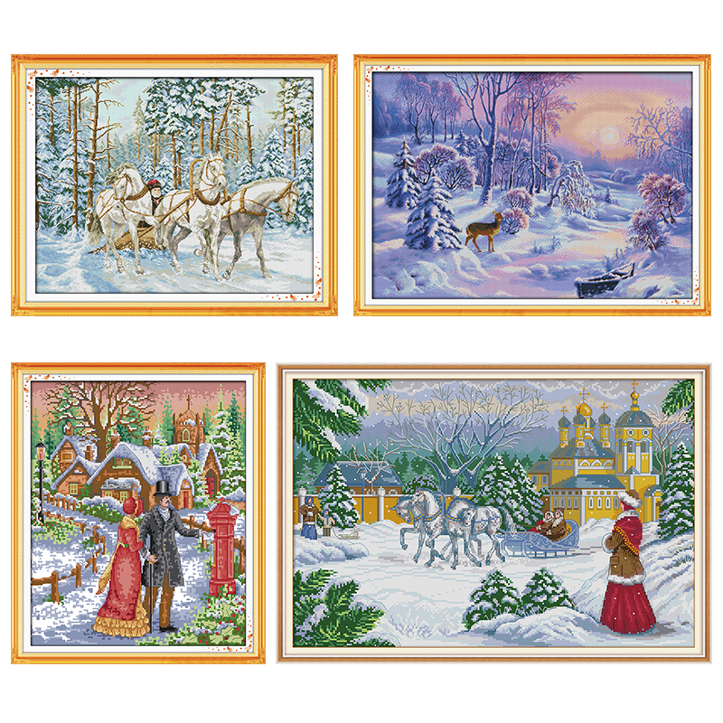 Walk on The Snow Needlework Fa - Textile Sewing Patterns incelemesi ve fiyatı