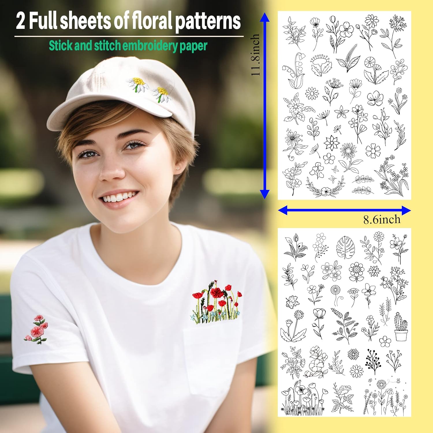 72Pcs Water Soluble Stabilizer - Textile Sewing Patterns incelemesi ve fiyatı