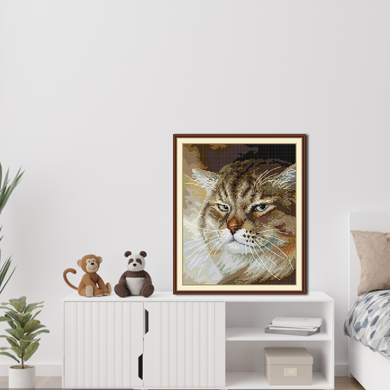 An Angry Cat HD Pattern Embroi - Textile Sewing Patterns incelemesi ve fiyatı