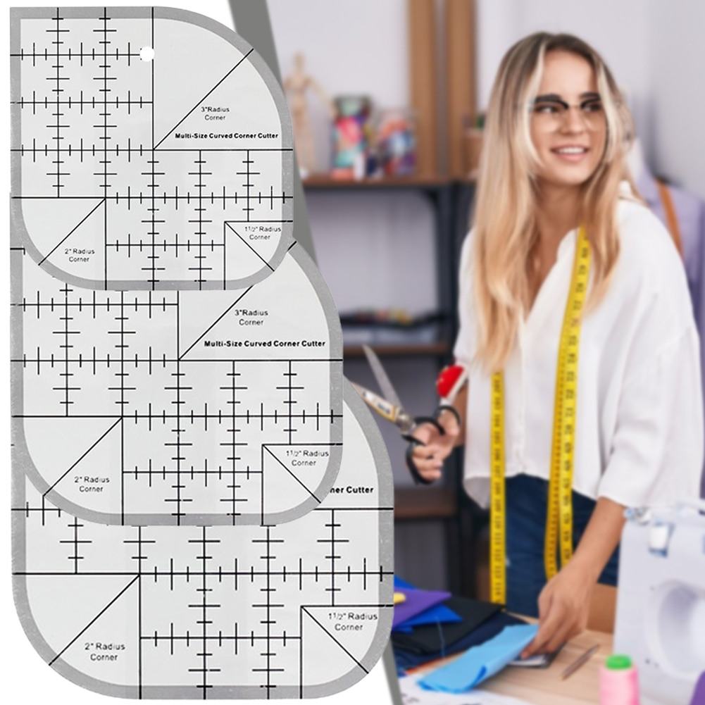Non Slip Curved Corner Cutter  - Quilting Ruler Square incelemesi ve fiyatı