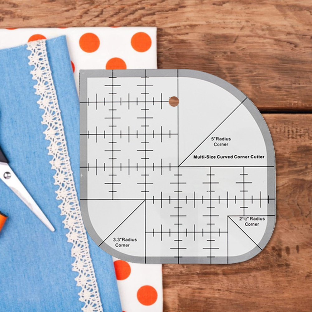 Non Slip Curved Corner Cutter  - Quilting Ruler Square incelemesi ve fiyatı