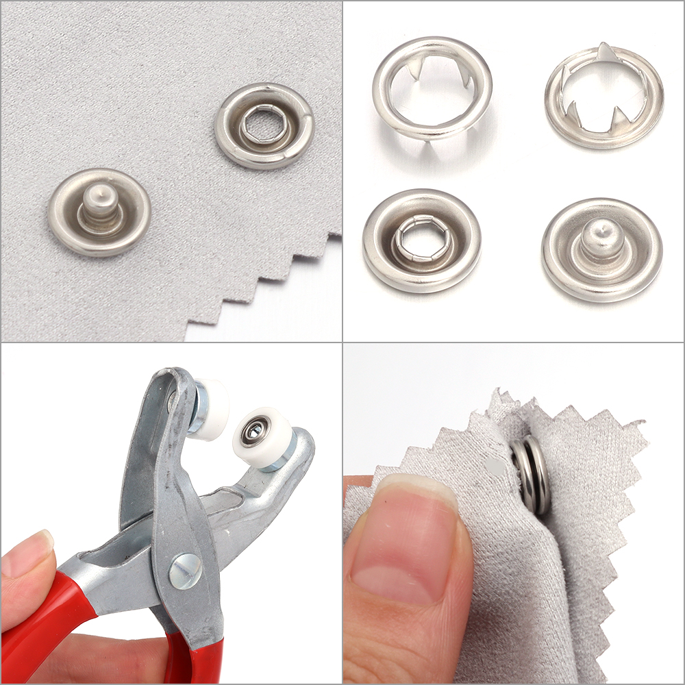 50sets 7.5/9.5/11mm Stainless  - Snap Button Plier incelemesi ve fiyatı