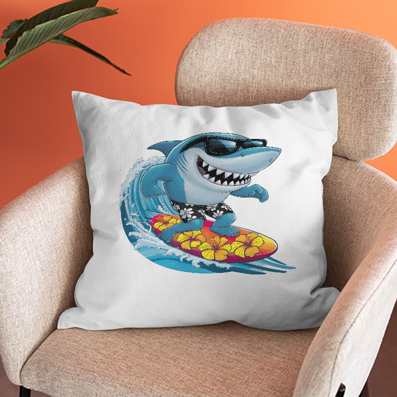 Interesting sharks surfing Iro - Iron On Patch incelemesi ve fiyatı