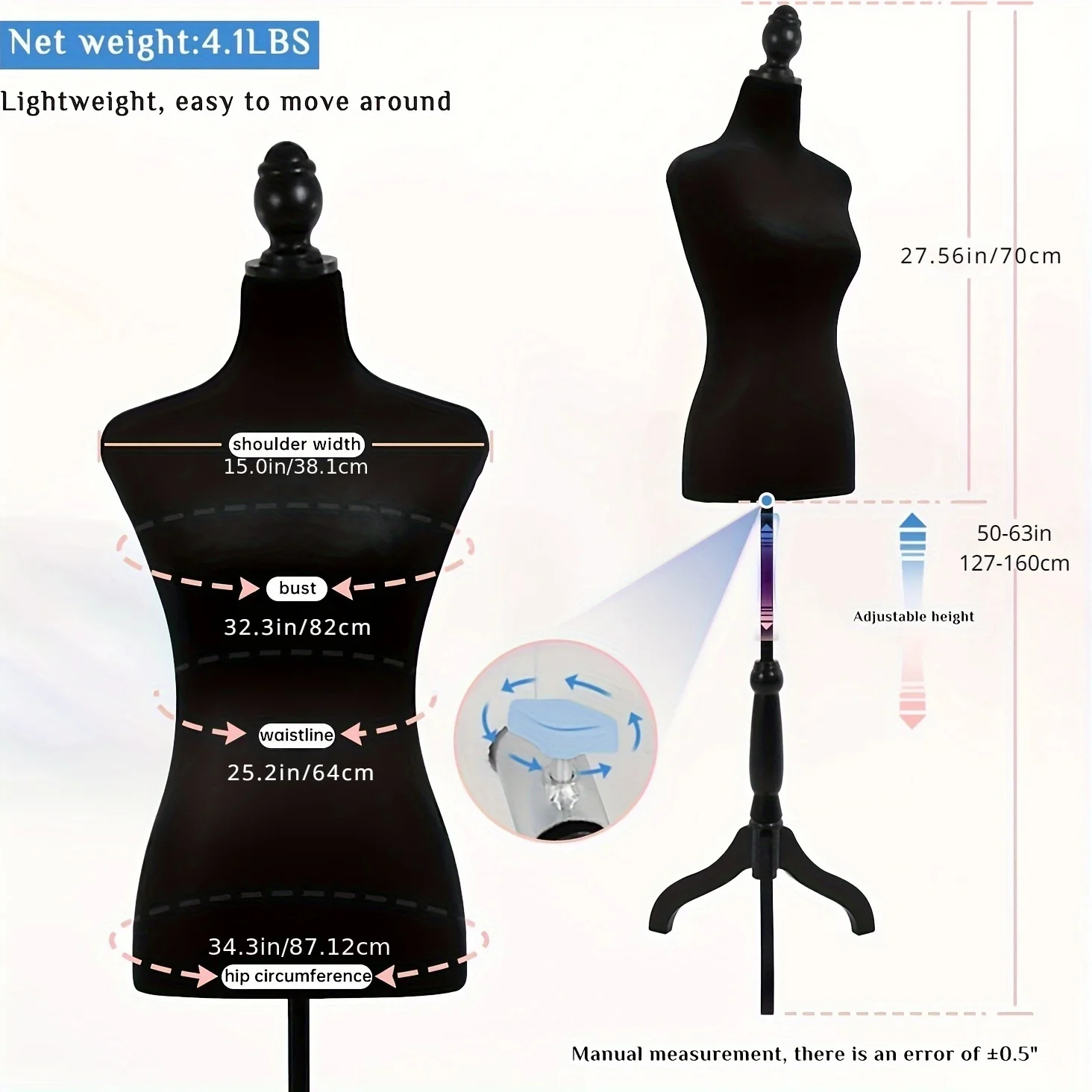 Half Body Mannequin Dress Form - Dress Form Mannequin incelemesi ve fiyatı