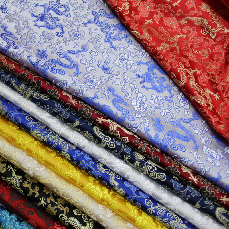 Satin Silk Fabric Brocade Jacq - Textile Sewing Patterns incelemesi ve fiyatı