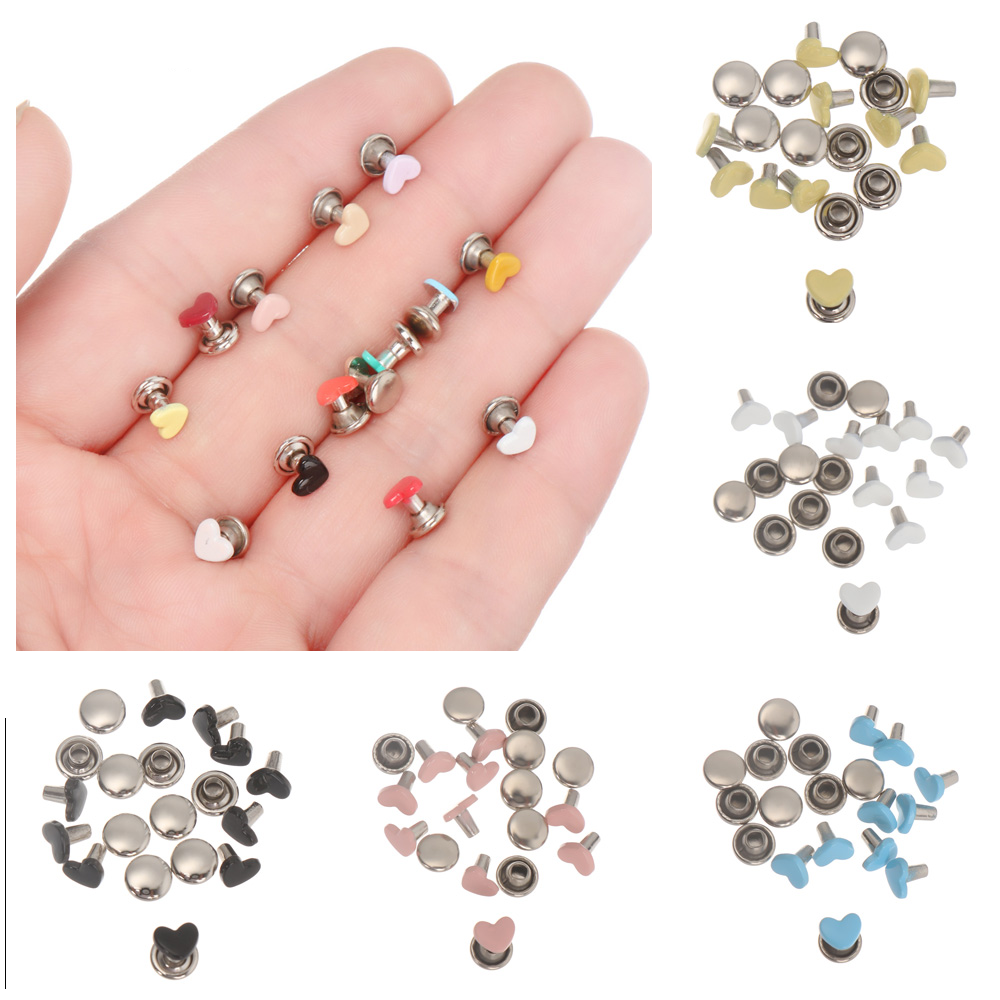 10Pcs Mini Metal Heart Eyelet  - Sewing Eyelet Fabric incelemesi ve fiyatı